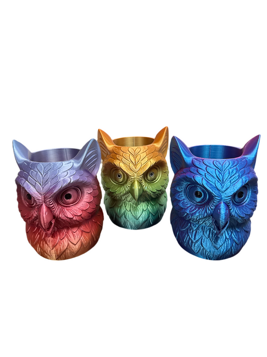3-D Owl Holder Pen Holder