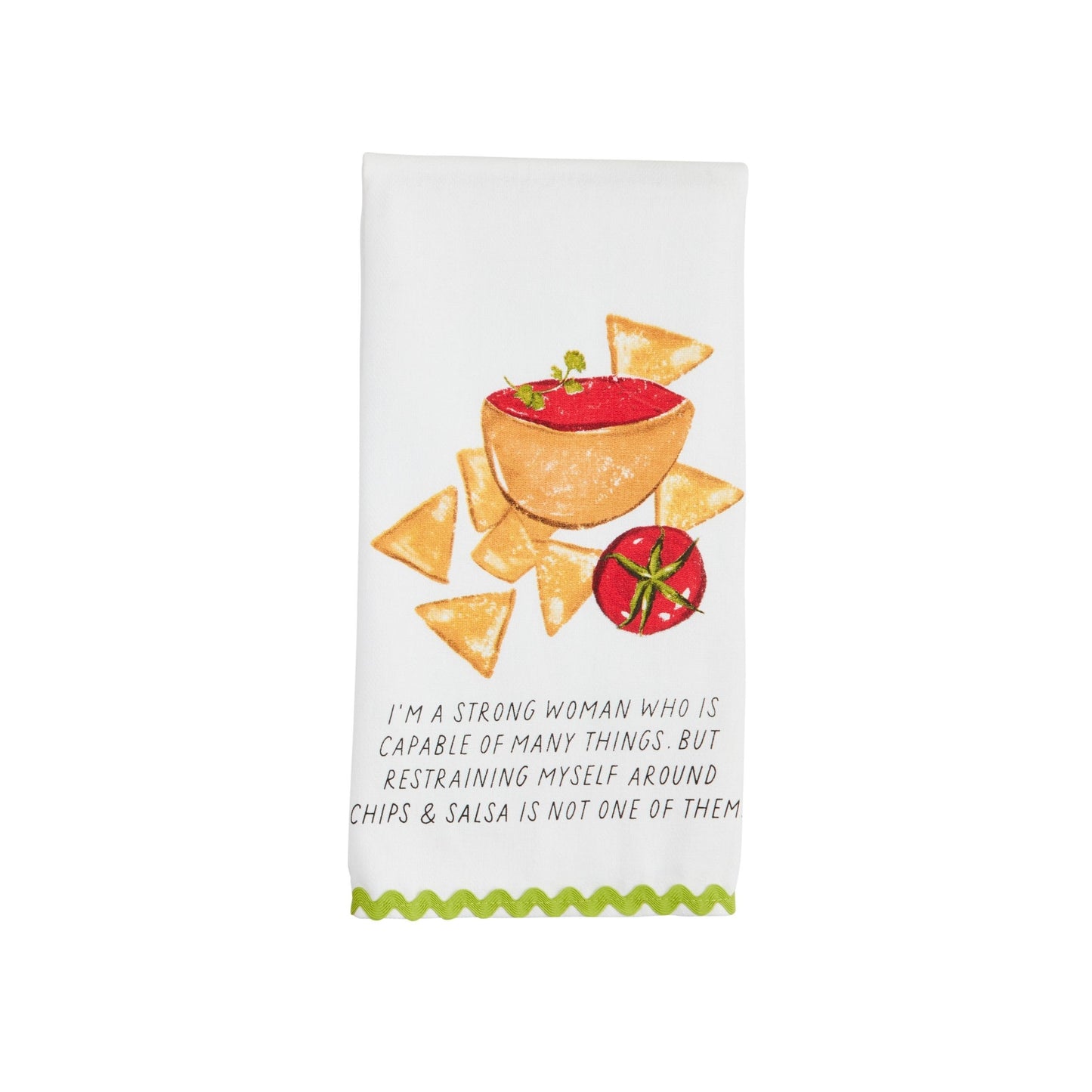 Chips Salsa Printed Trim Towel