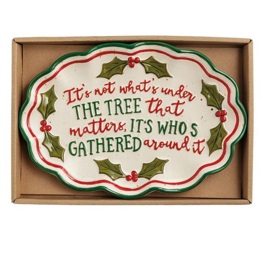 Christmas Holly Sentiment Tray