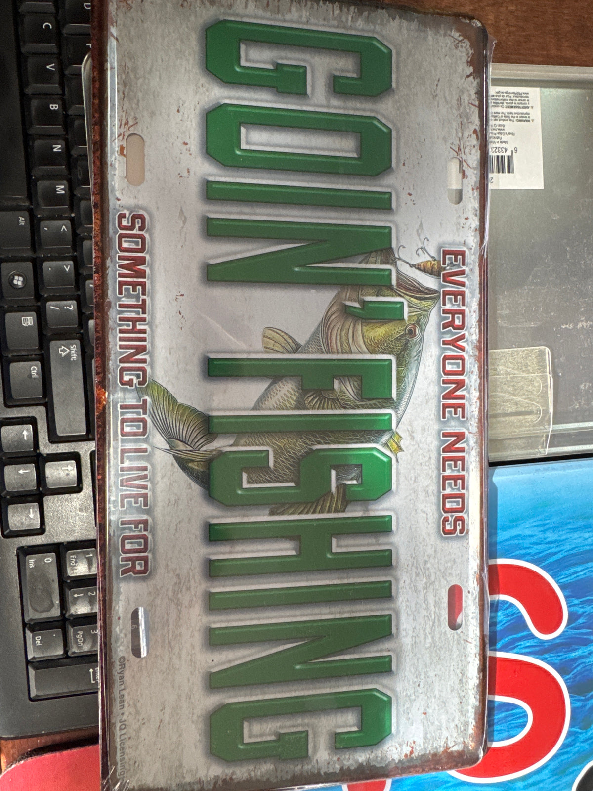 Going Fishing license plate