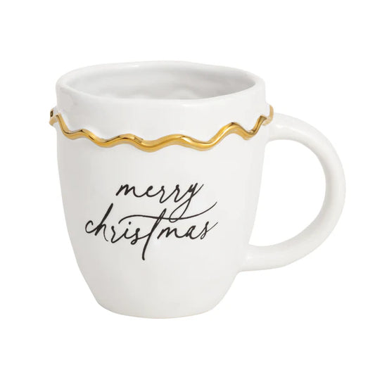 Merry Gold Sentiment Mug