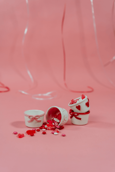 Pink Heart Tid Bit Dish