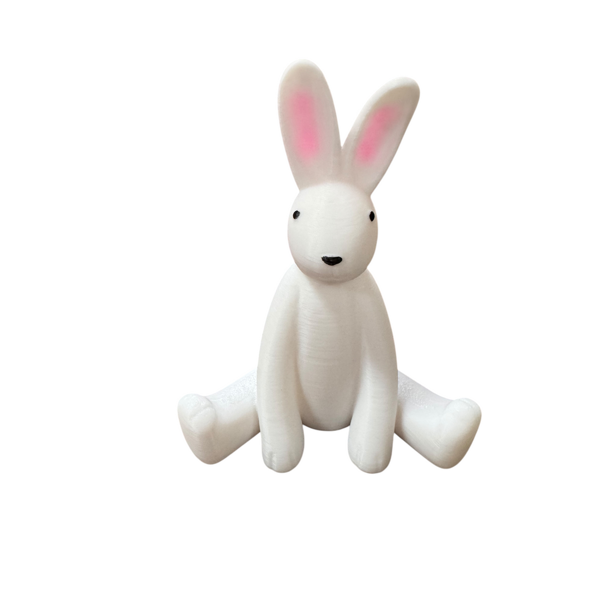 3d Printed And Painted Sitting Bunny