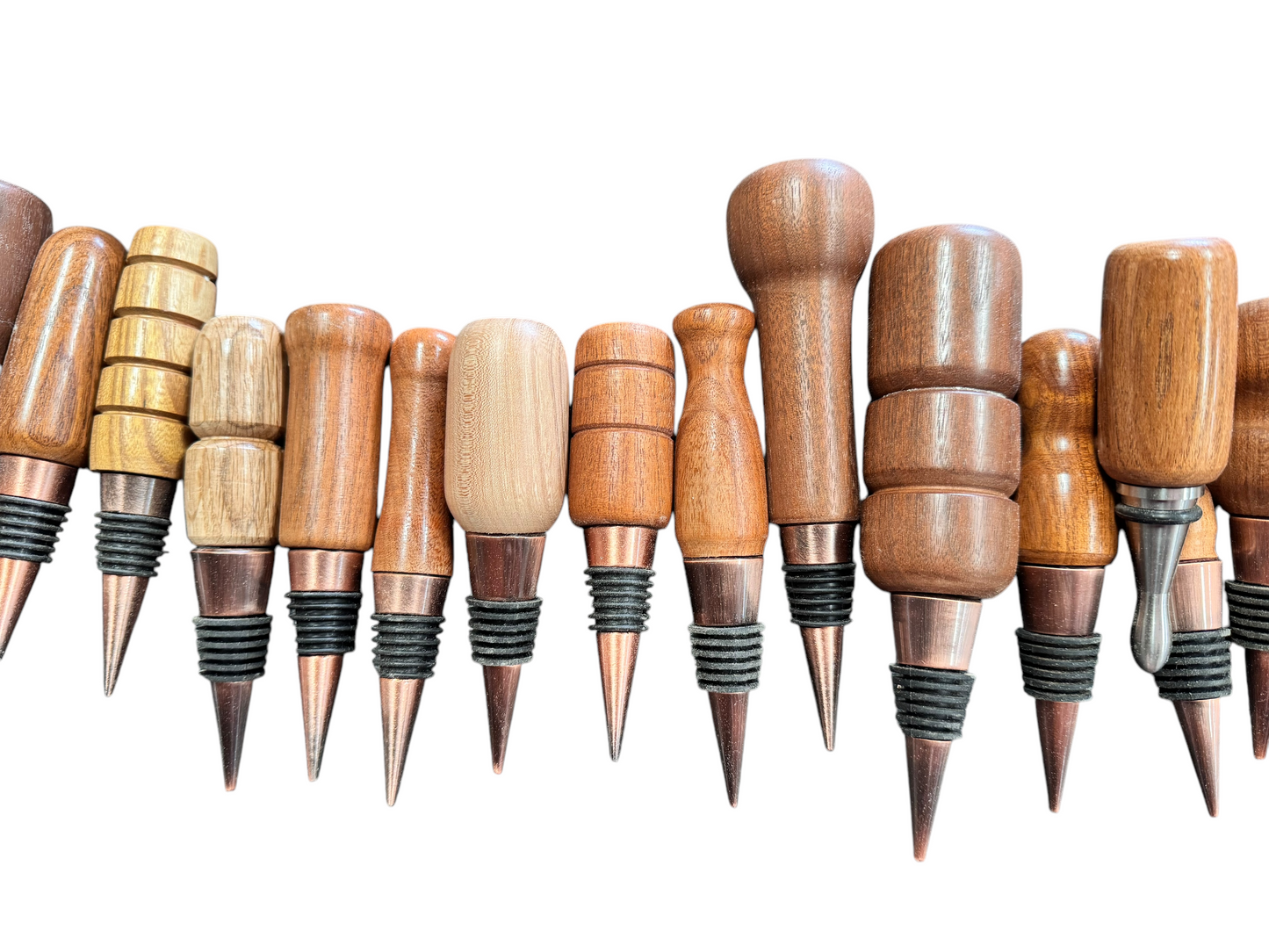 Handcrafted Wood Wine Bottle Stoppers (Assorted)