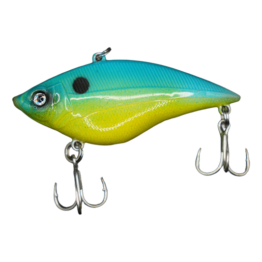 JR Lipless crankbait — Blue Chartreuse