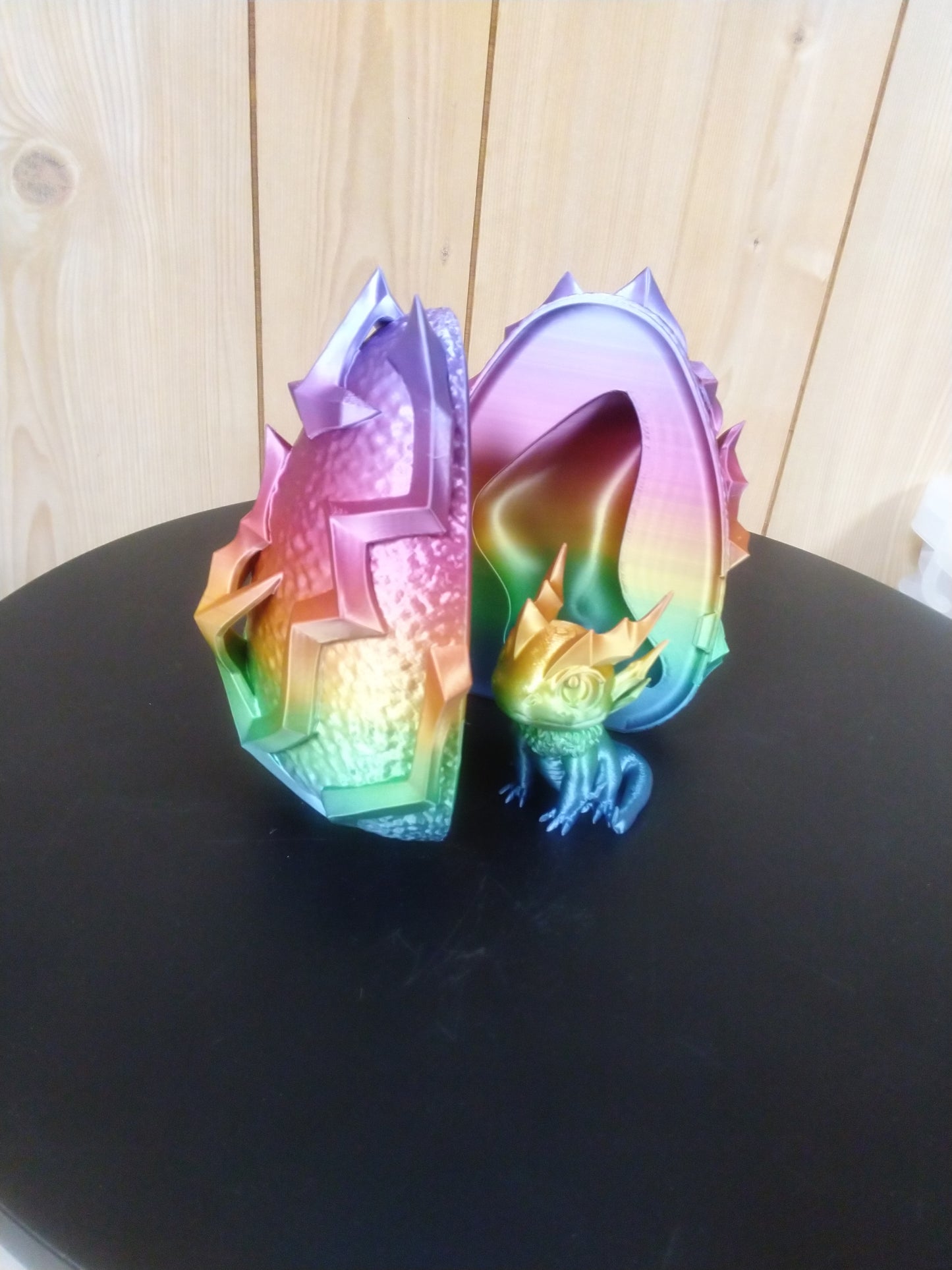 3d Printed Dragon Egg With Dragon