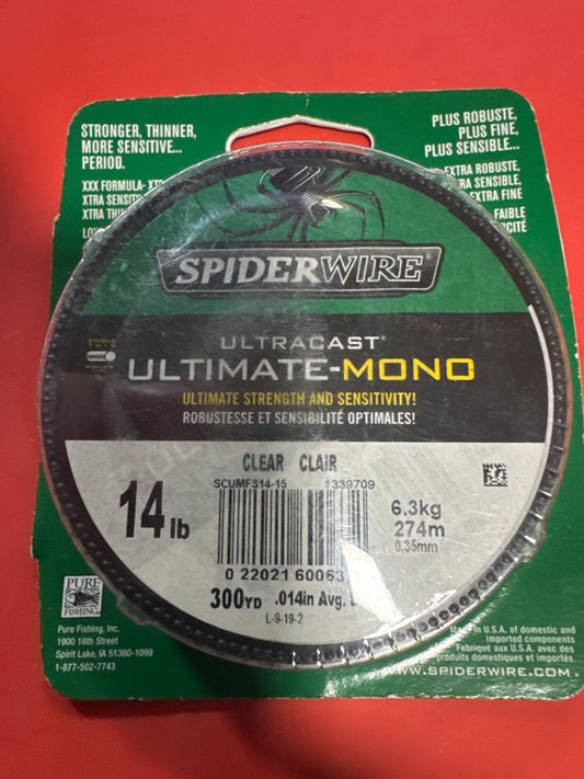 Spider Wire ultimate mono 14 lb