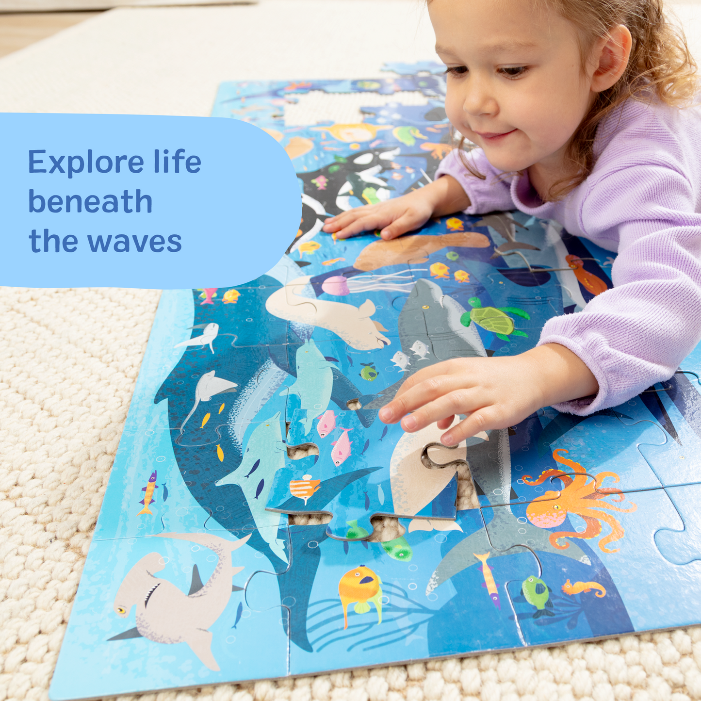 Search & Find Beneath the Waves Floor Puzzle - 48 Pieces