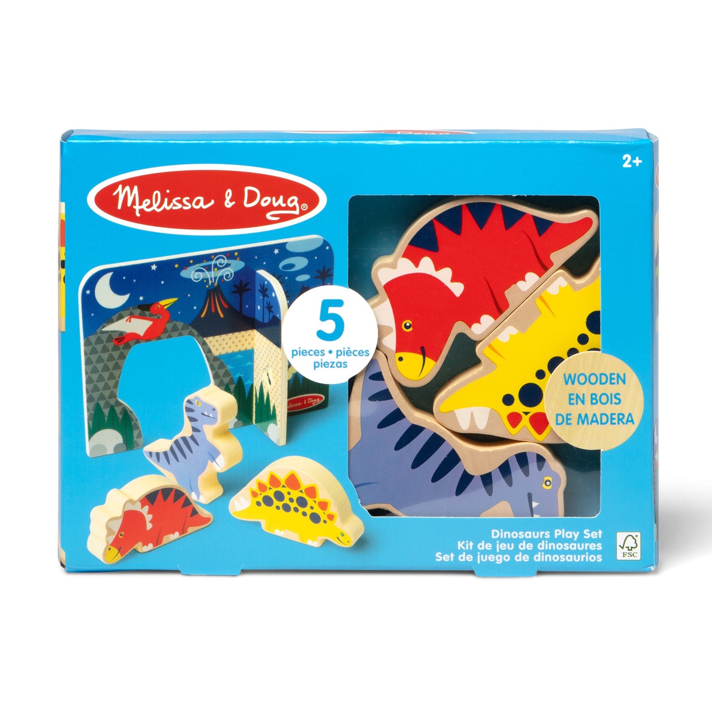 Wooden Dinosaurs Play Set