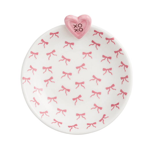 Pink Heart Tid Bit Dish
