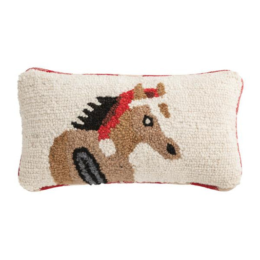 Christmas Horse Mini Hook Pillow