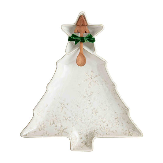 White Christmas Chip & Dip Set