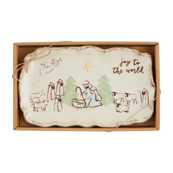 Nativity Plate Joy To The World