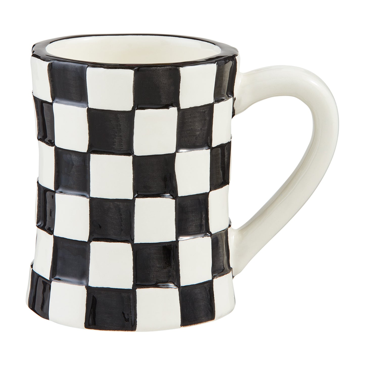 Small Check Bistro Mugs