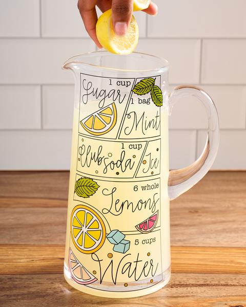 Lemonade Recipe Pitcher