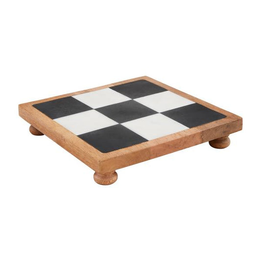 Checkered Marble Trivet