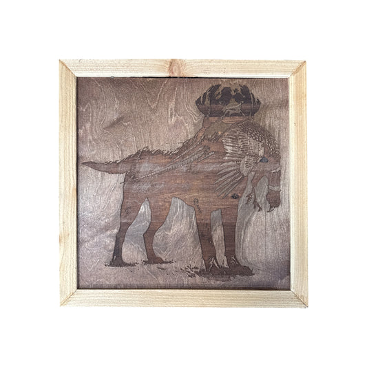 Labrador with Duck Wall Art