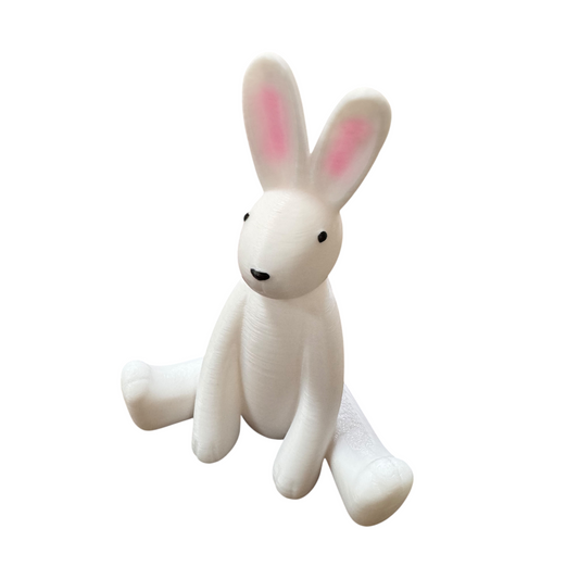 3d Printed And Painted Sitting Bunny