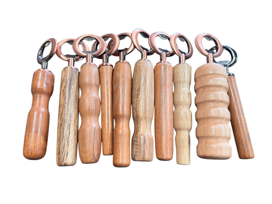 Handcrafted Wood Bottle Openers (Assorted)
