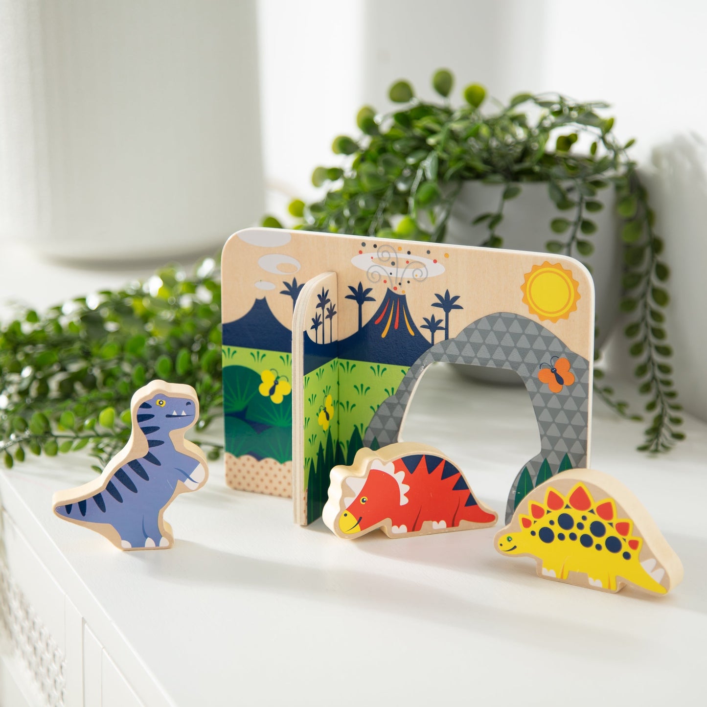 Wooden Dinosaurs Play Set