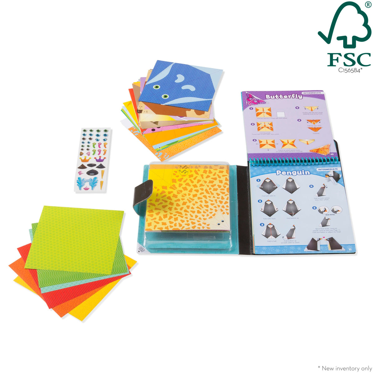 On the Go Origami Animals Craft Activity Set