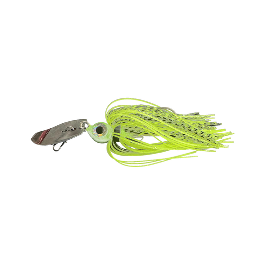 JR Bladed jig — Skirted — Chartreuse Baitfish