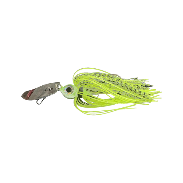 JR Bladed jig — Skirted — Chartreuse Baitfish