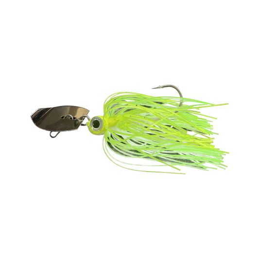 JR Bladed jig — Skirted — Chartreuse Green