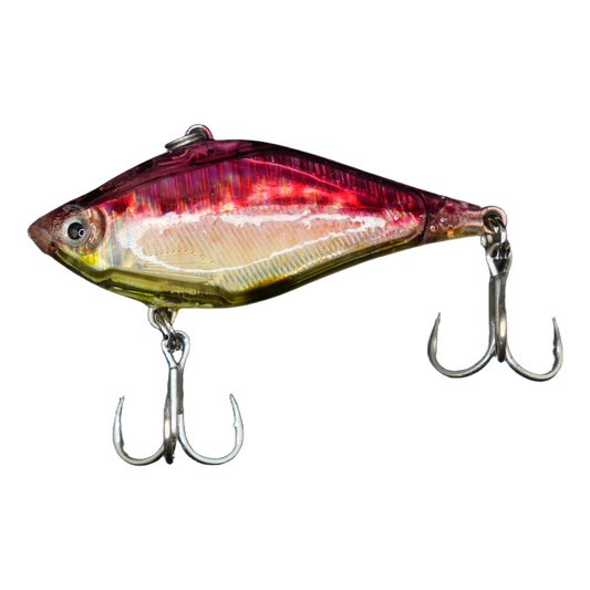 JR Lipless crankbait — Iridescent Fire