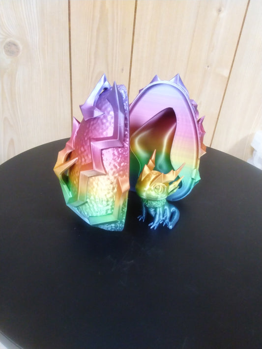 3d Printed Dragon Egg With Dragon